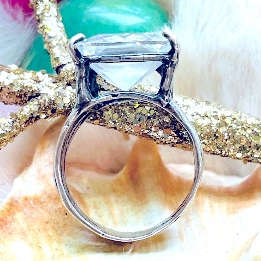 Statement Stone 925 Sterling Silver Ring